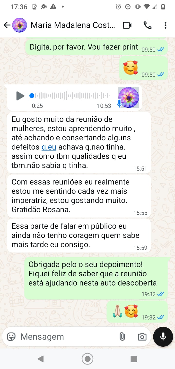 depoimento Maria Madalena Costa