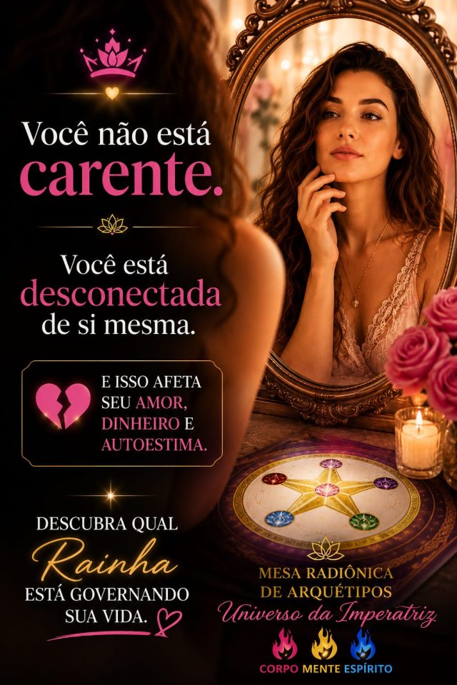 "Você não está carente. Você está desconectada de si mesma."